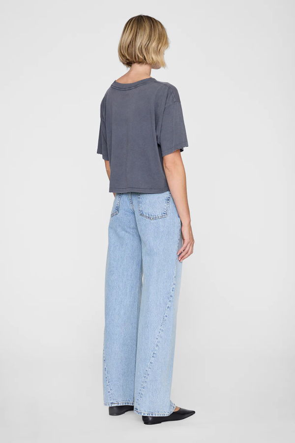 Anine Bing Johnny Cropped Tee