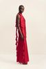 Shona Joy Agnes Draped Ruffled Maxi Dress - Cherry - Thumbnail 4