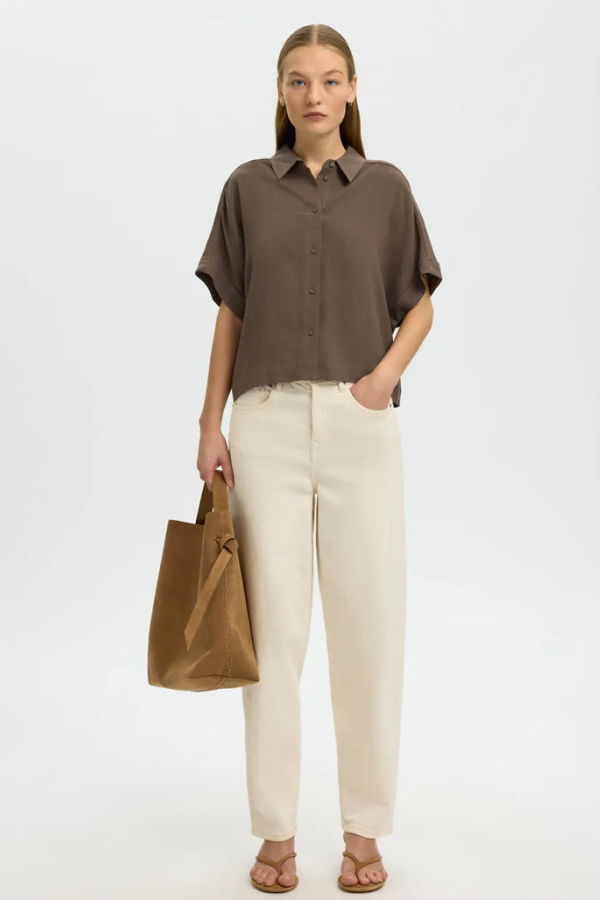 Selected Viva Cropped Shirt