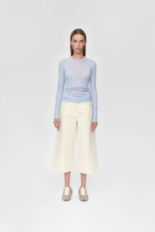 Minimum Natashas Long Sleeve Sweater - Cashmere Blue