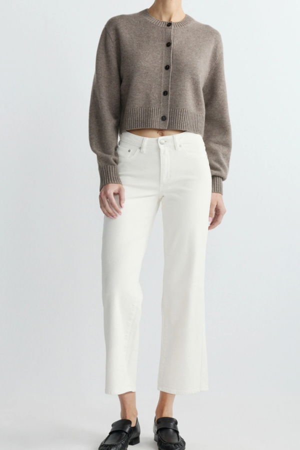 DL 1961 Pippa Refined Wide Leg Jeans - White