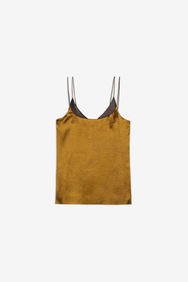 Alysi Shiny Satin Lingerie Top