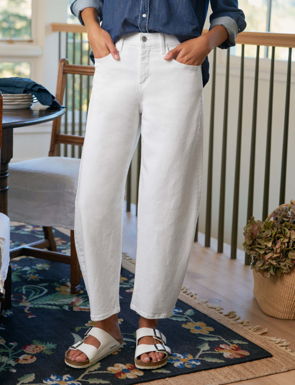 Frank & Eileen Brennan Barrel Jean - White Denim - Image 5 of 5