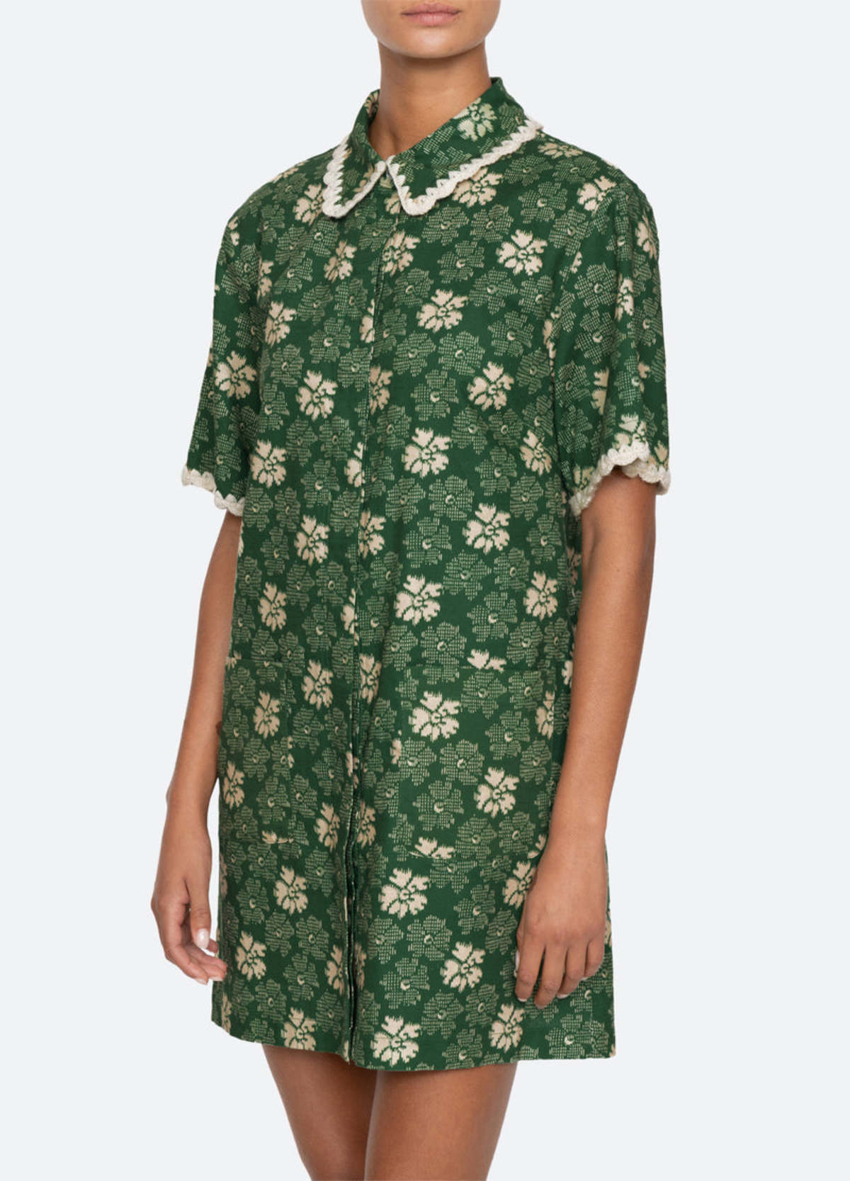Sea NY Gloria Dress - Green - Image 2 of 5