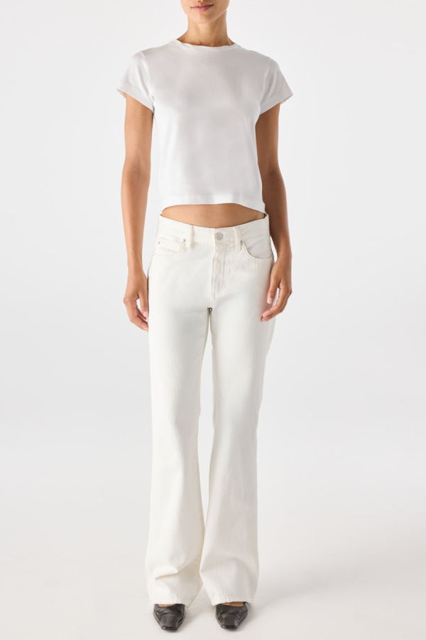 Wylie Grey Marcenia Low Boot Jeans - Eggshell