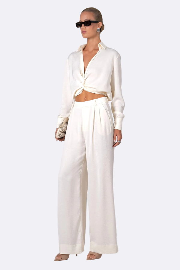 Nonchalant Label Ellis Pant - Vanilla