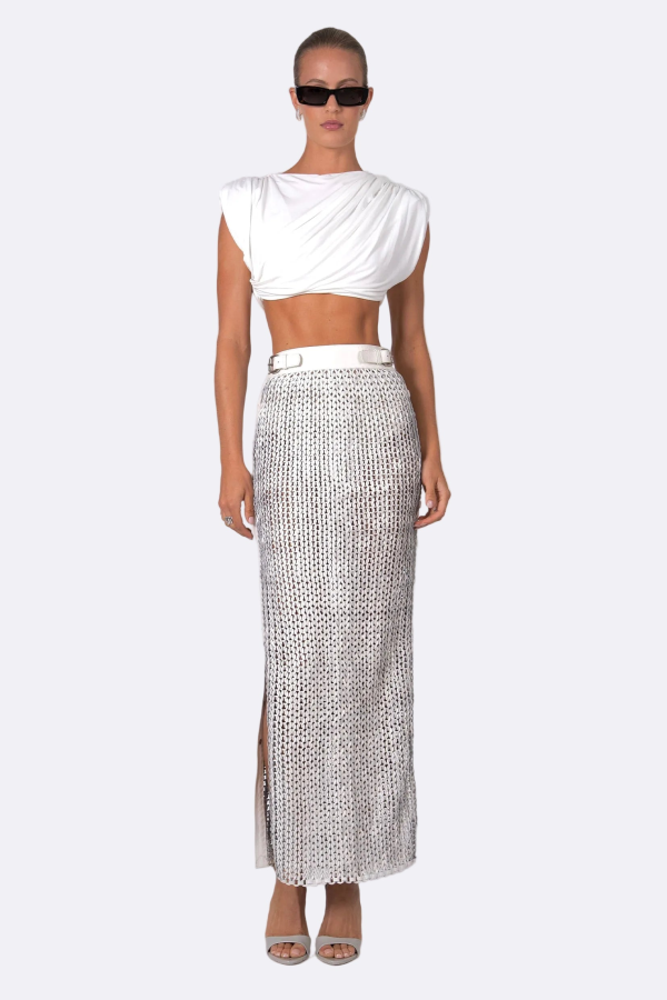 Nonchalant Label Faye Skirt - White