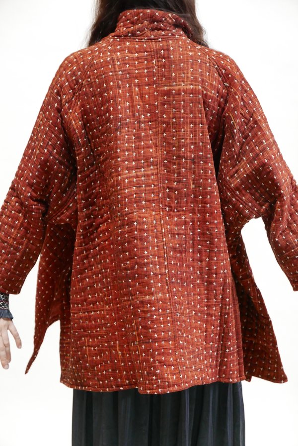 Neeru Kumar Quilted Swing Jacket - Rust Neeru Kumar Quilted Swing Jacket - Rust