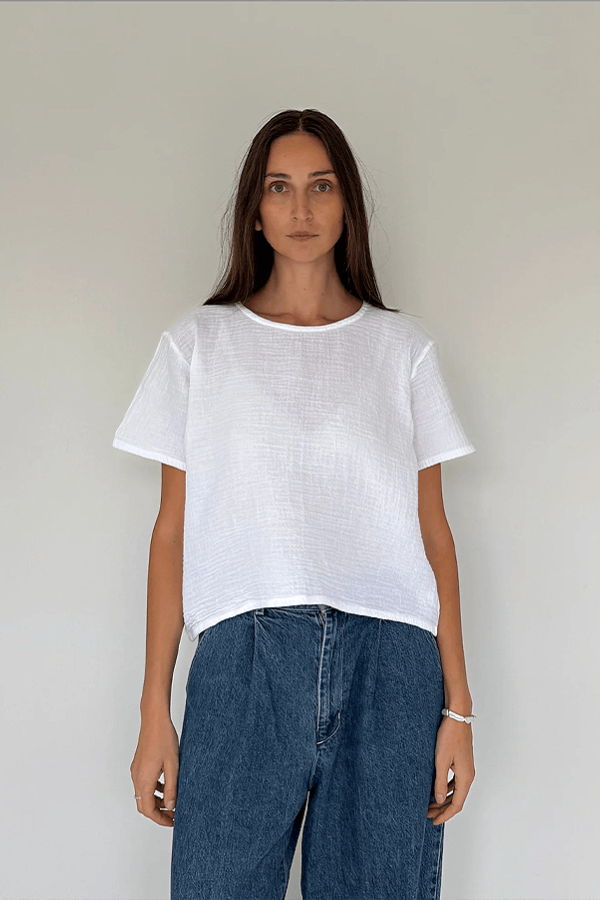 Honest Cotton Perfect T Top - White