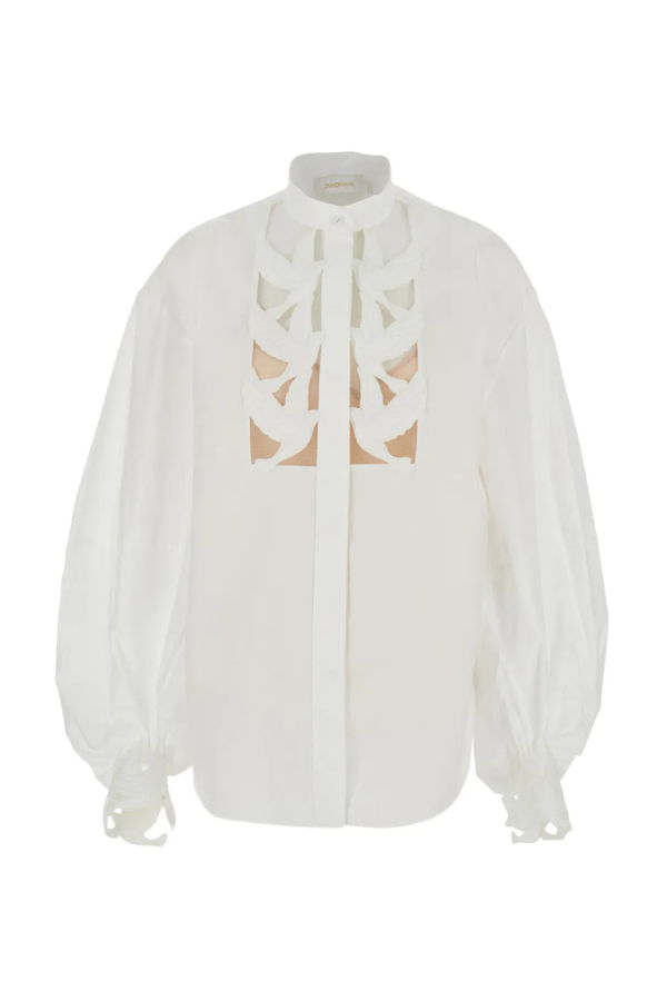 Zimmermann Luna Applique Blouse - Ivory