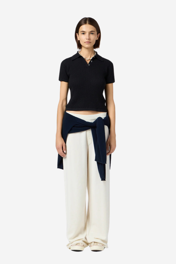 Guest in Residence Shrunken Polo Sweater