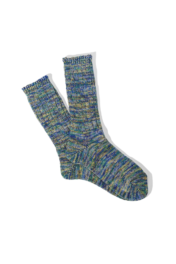 Anonymous Ism 5color Mix Crew Socks - Green