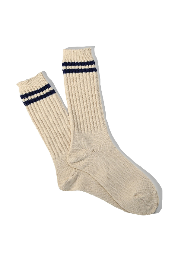 Anonymous Ism OC 2Line Pique Rib Crew Sock