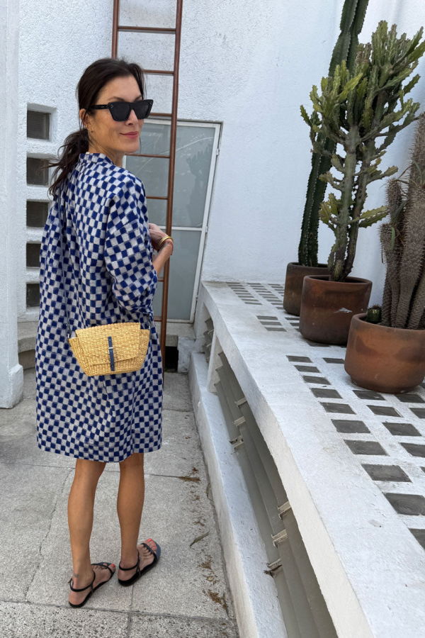 Two Checkerboard Ikat Tunic