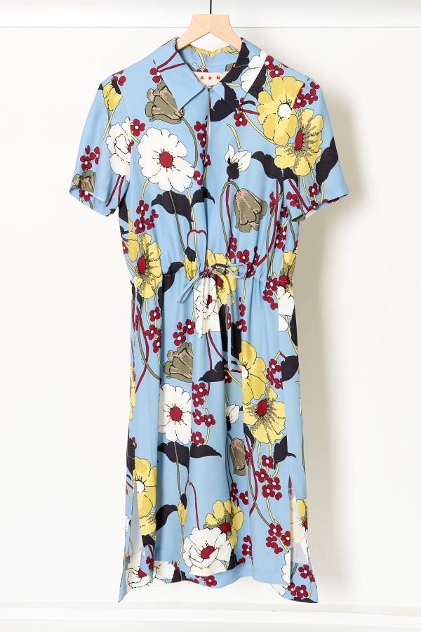 Marni Blue Floral Dress