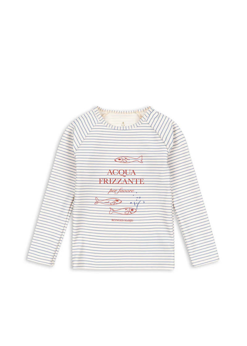KIDS konges slojd Aster Swim Blouse Top - Stripe Blue