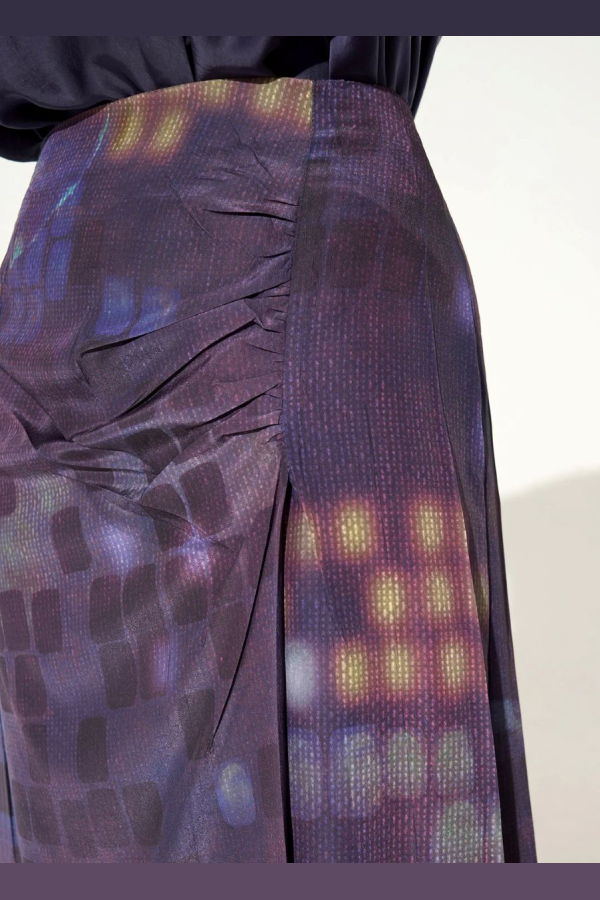 Cotélac Pleated Midi Skirt