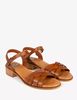 PENELOPE CHILVERS Heeled Shepherdess Leather Sandal - Tan - Thumbnail 3