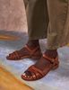 PENELOPE CHILVERS Heeled Shepherdess Leather Sandal - Tan - Thumbnail 6