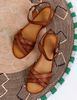 PENELOPE CHILVERS Heeled Shepherdess Leather Sandal - Tan - Thumbnail 7