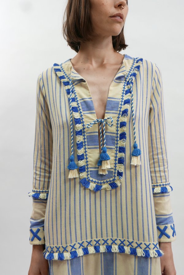 dodo bar or blue dress DODO BAR OR Dalal MOST WANTED Fringed Dress Ladies  Afashionistastore