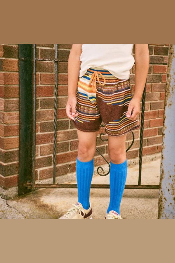 KIDS Misha & Puff Boxer Short - Cola Tapestry