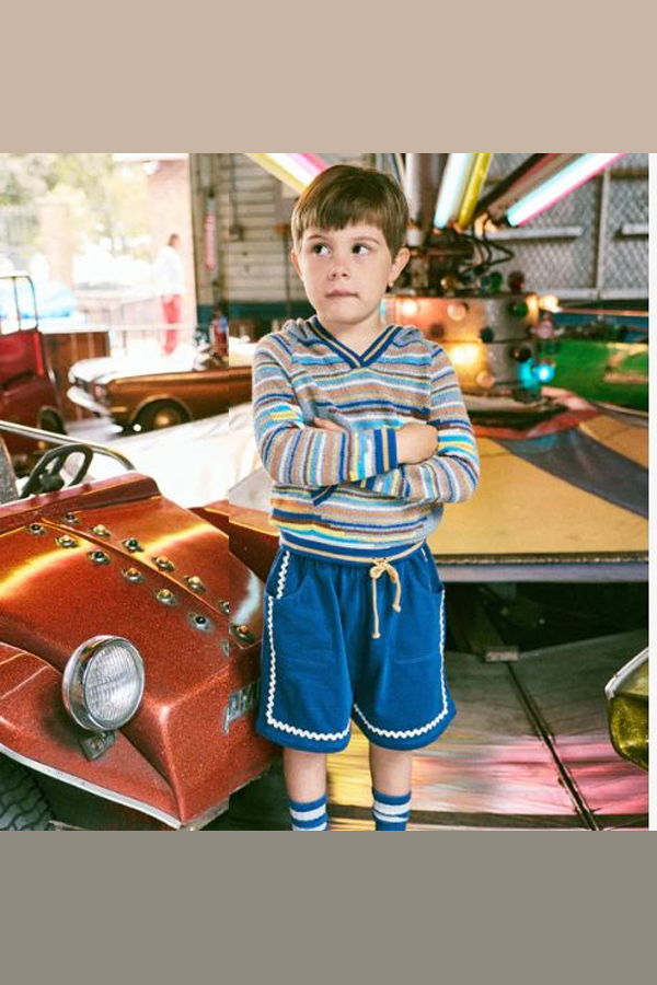 KIDS Misha & Puff Dove Tapestry Hoodie - Dove Tapestry