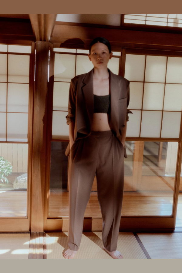 Mijeong Park Boucle Crop Tank