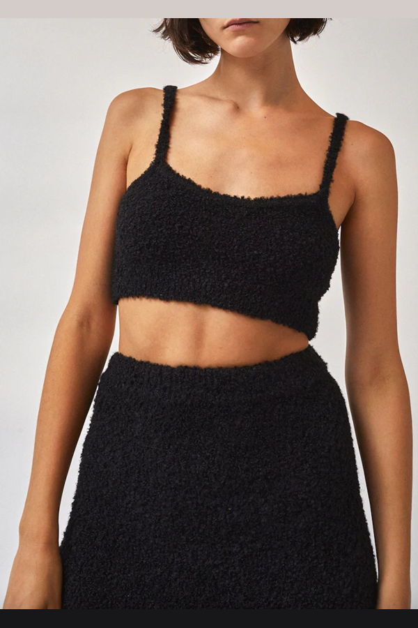 Mijeong Park Boucle Crop Tank