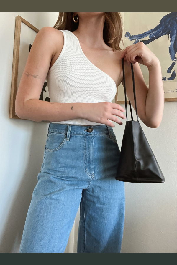 Mijeong Park One Shoulder Rib Top