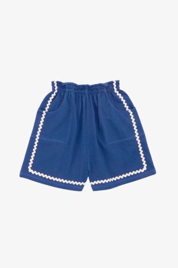 KIDS Misha & Puff RickRack Camp Short - Blue Ribbon