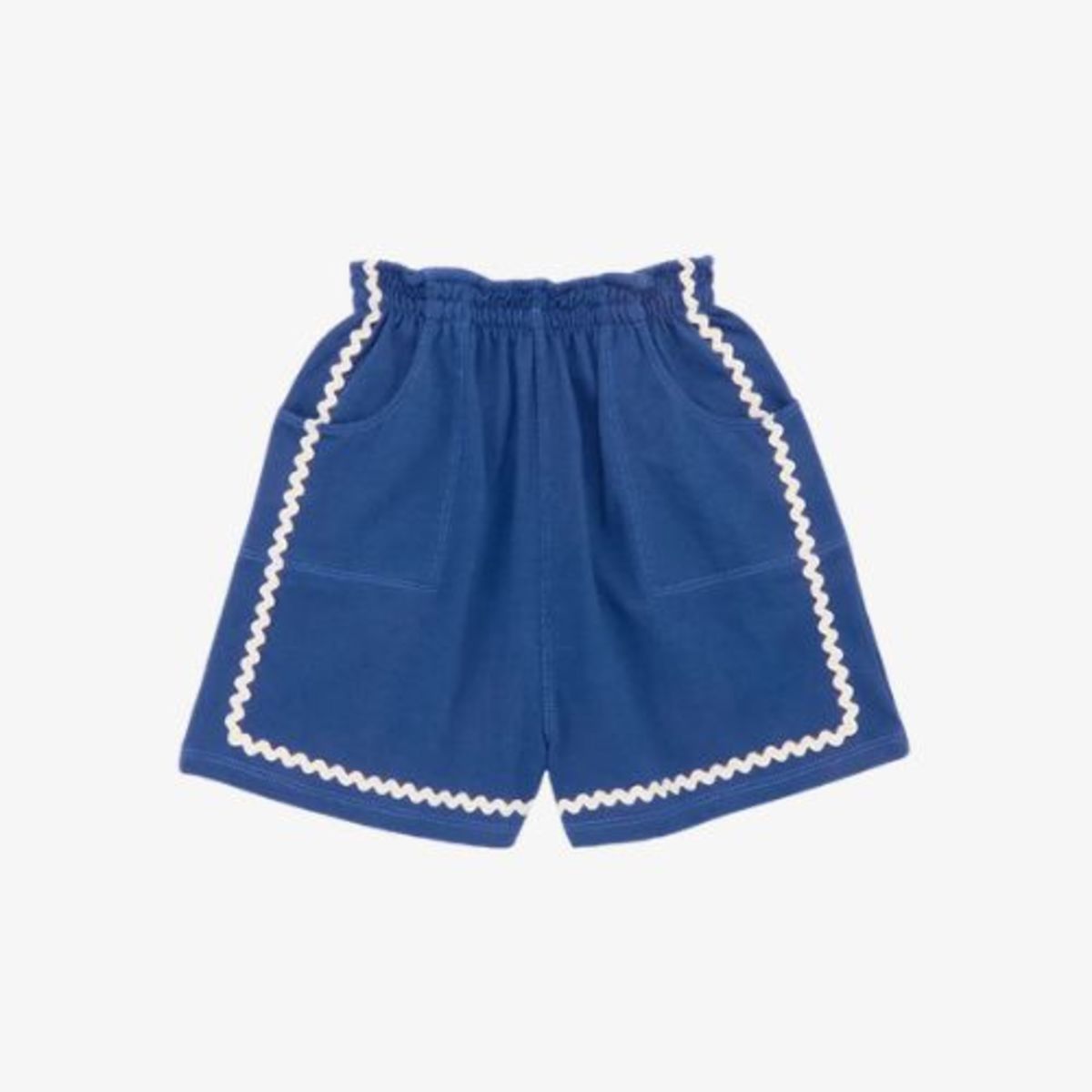 KIDS Misha & Puff RickRack Camp Short - Blue Ribbon - Image 1 of 2