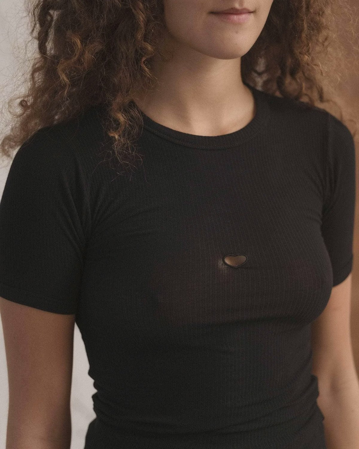 Baserange Heart Shortsleeve Tee - Black - Image 5 of 7