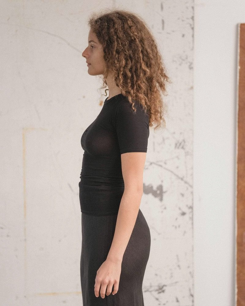 Baserange Heart Shortsleeve Tee - Black