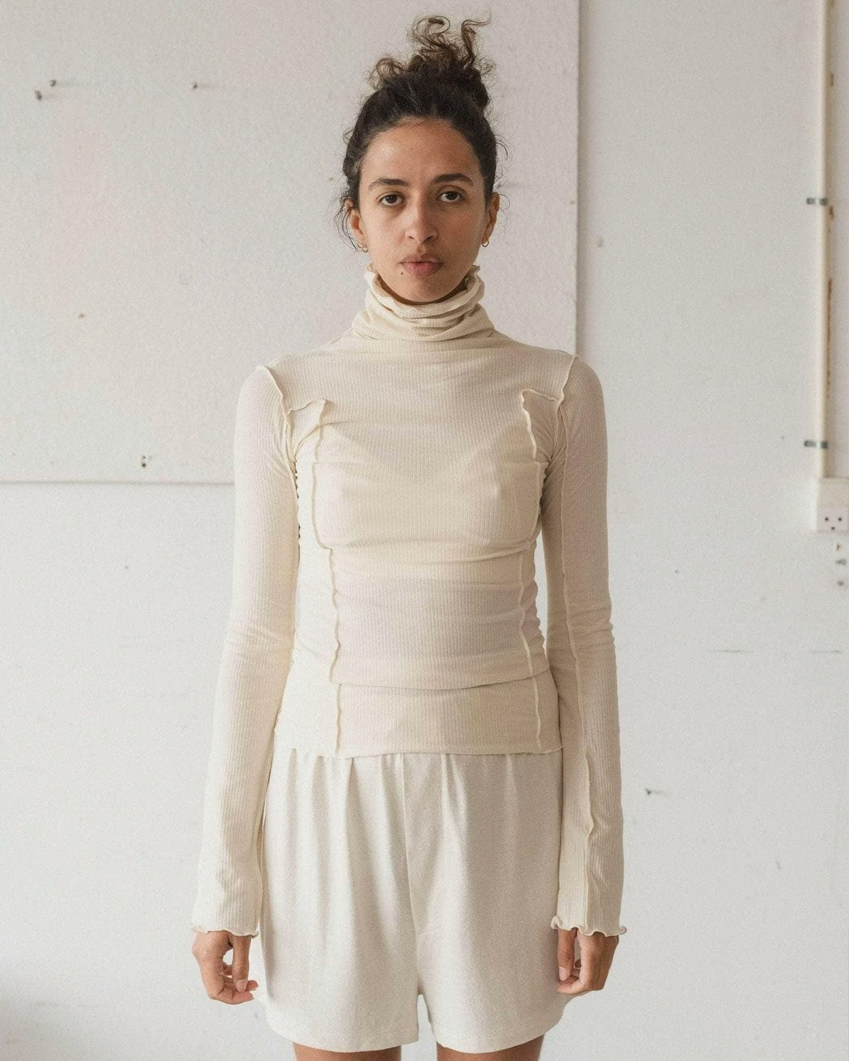 Baserange Omato Organic Cotton Turtleneck Top - Image 2 of 5