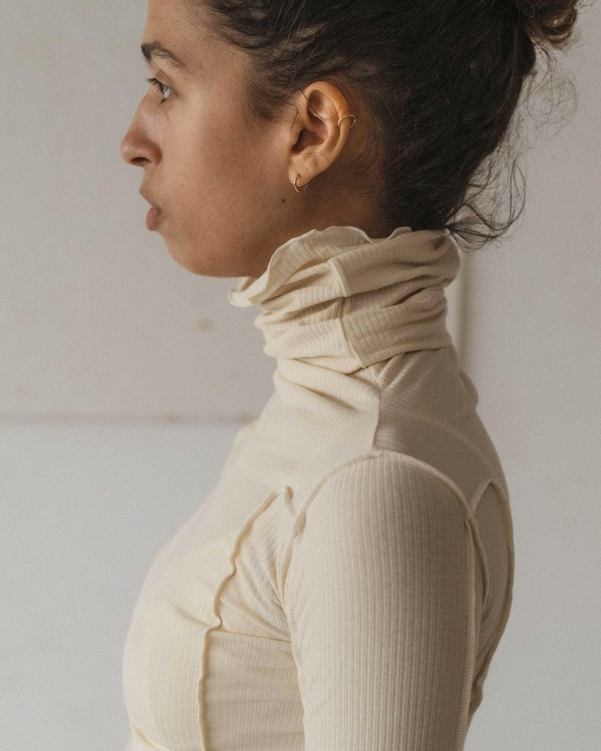 Baserange Omato Organic Cotton Turtleneck Top - Image 3 of 5