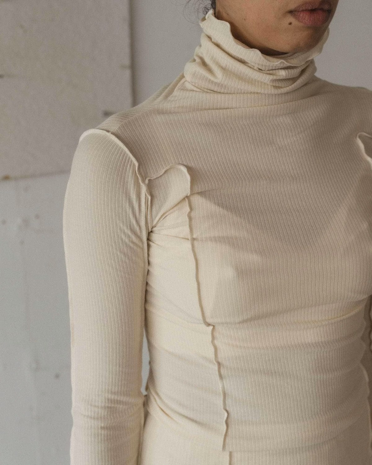 Baserange Omato Organic Cotton Turtleneck Top - Image 4 of 5