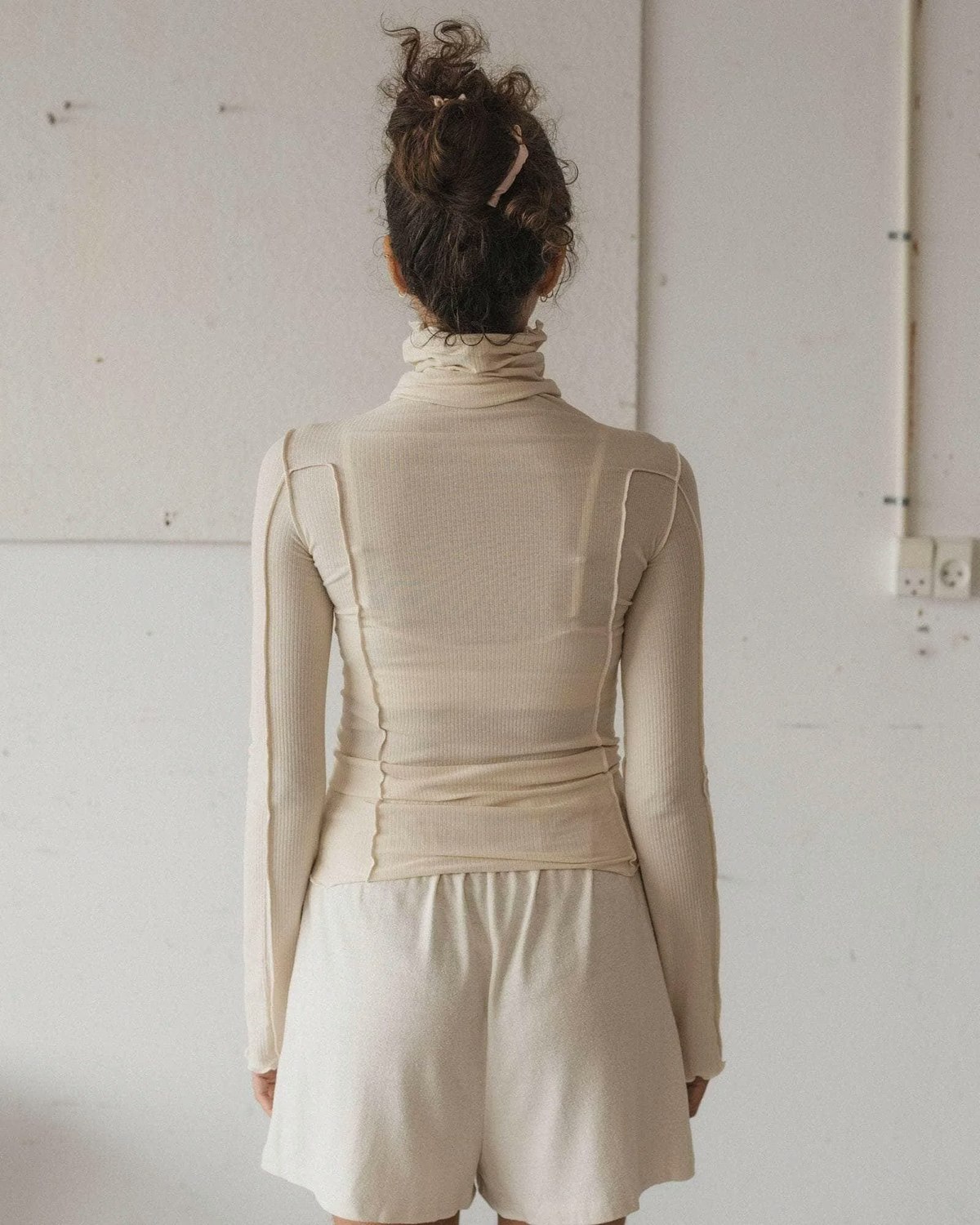 Baserange Omato Organic Cotton Turtleneck Top - Image 5 of 5