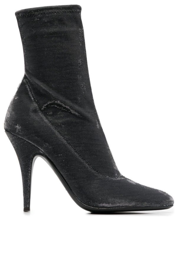 Giuseppe Zanotti Leather Heel Ankle Boots - Black