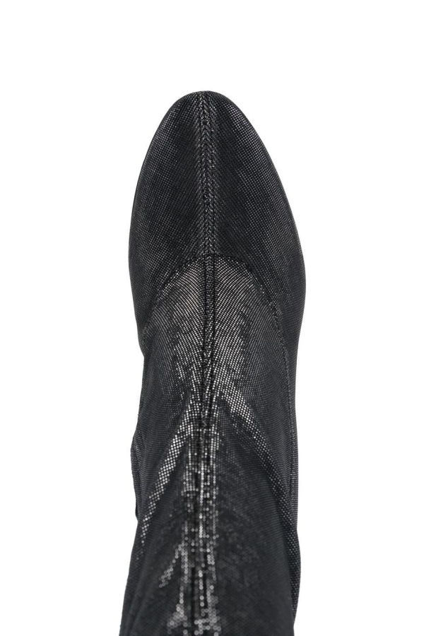 Giuseppe Zanotti Leather Heel Ankle Boots - Black