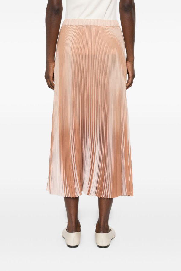 Fabiana Filippi Pleated Long Skirt - Orange