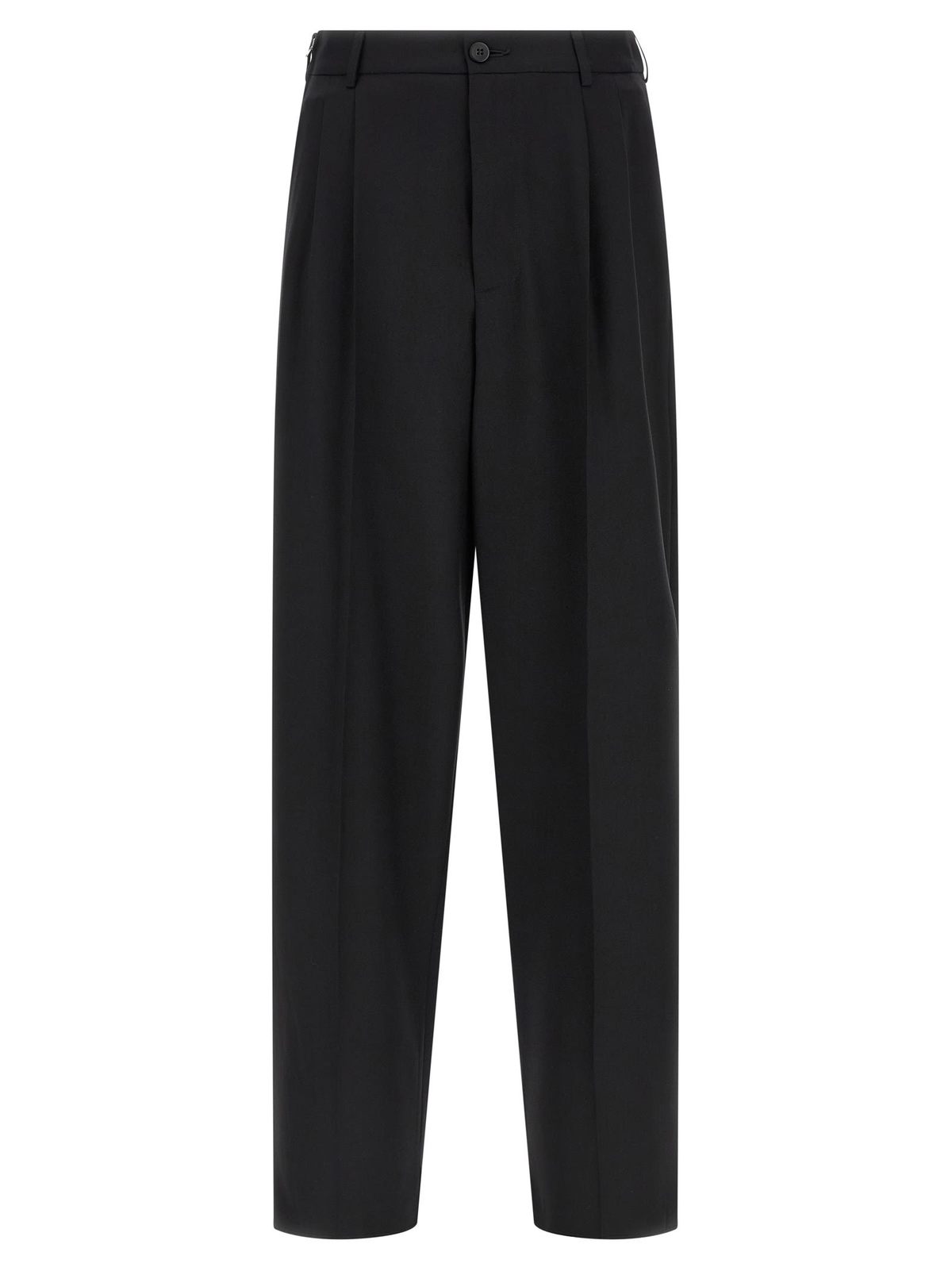 Magliano Classic Zip Double Pince Pants - Black - Image 1 of 4