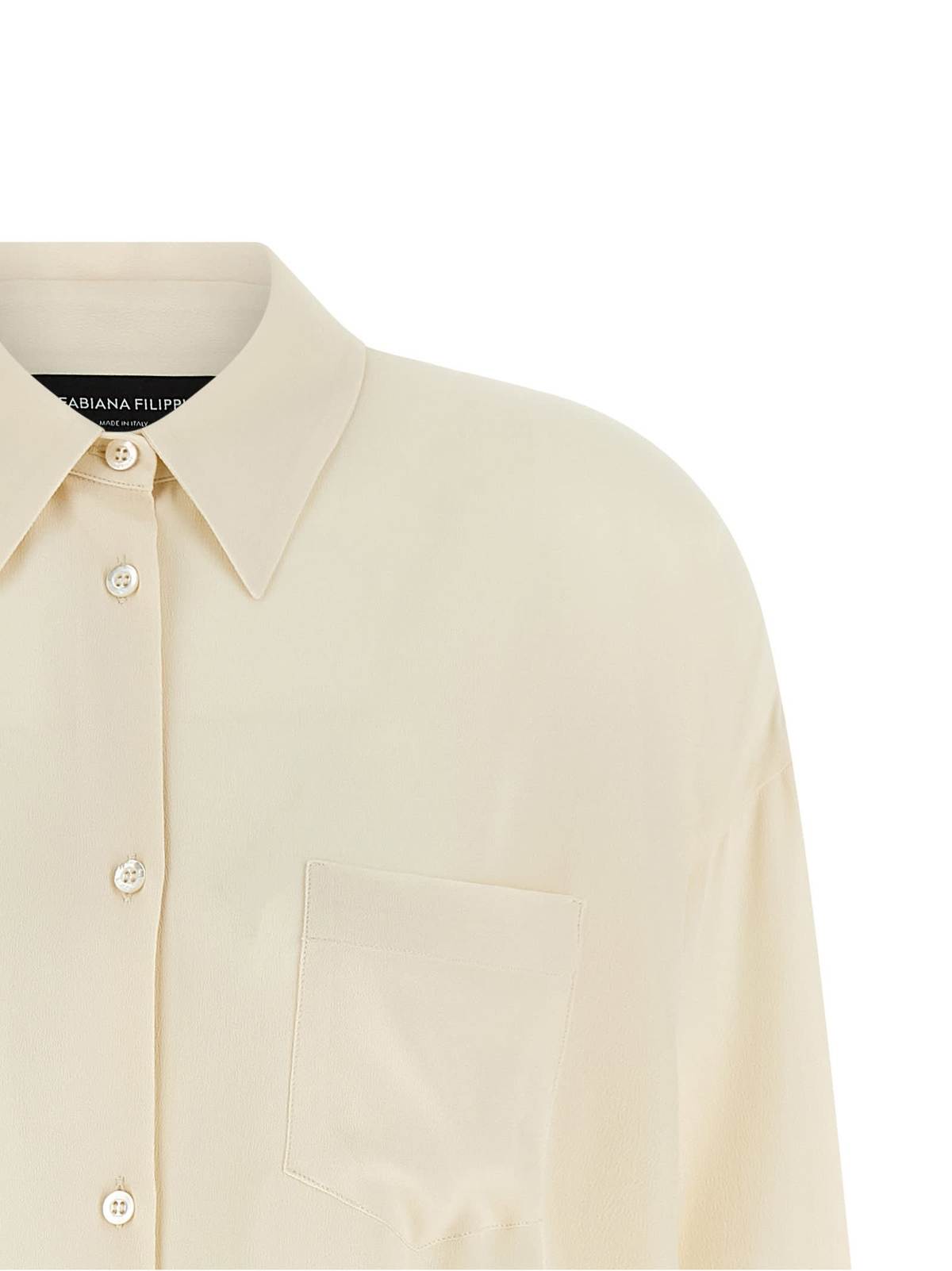 Fabiana Filippi Diamond Thread Shirt - Beige - Image 3 of 4