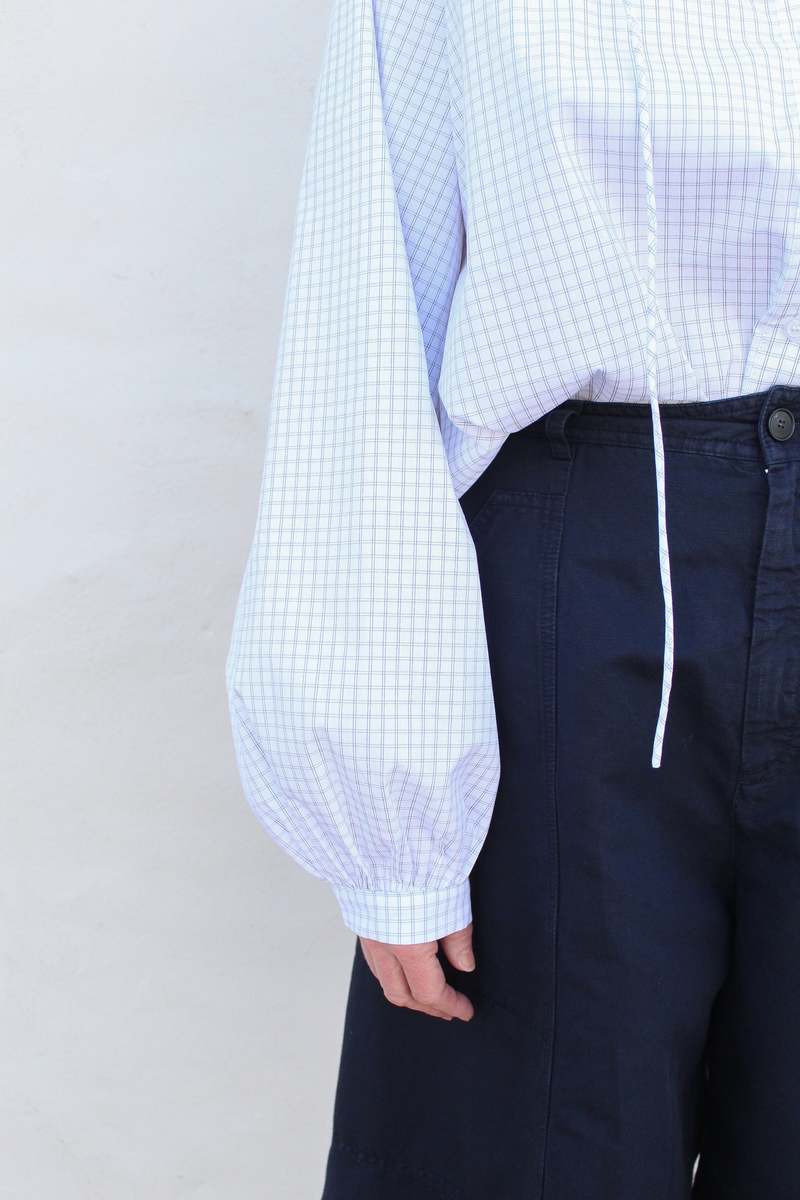Colibri Aperture Blouse - White Check