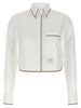 thom browne RWB Crop Tape Shirt - White - Thumbnail 1