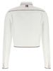 thom browne RWB Crop Tape Shirt - White - Thumbnail 2