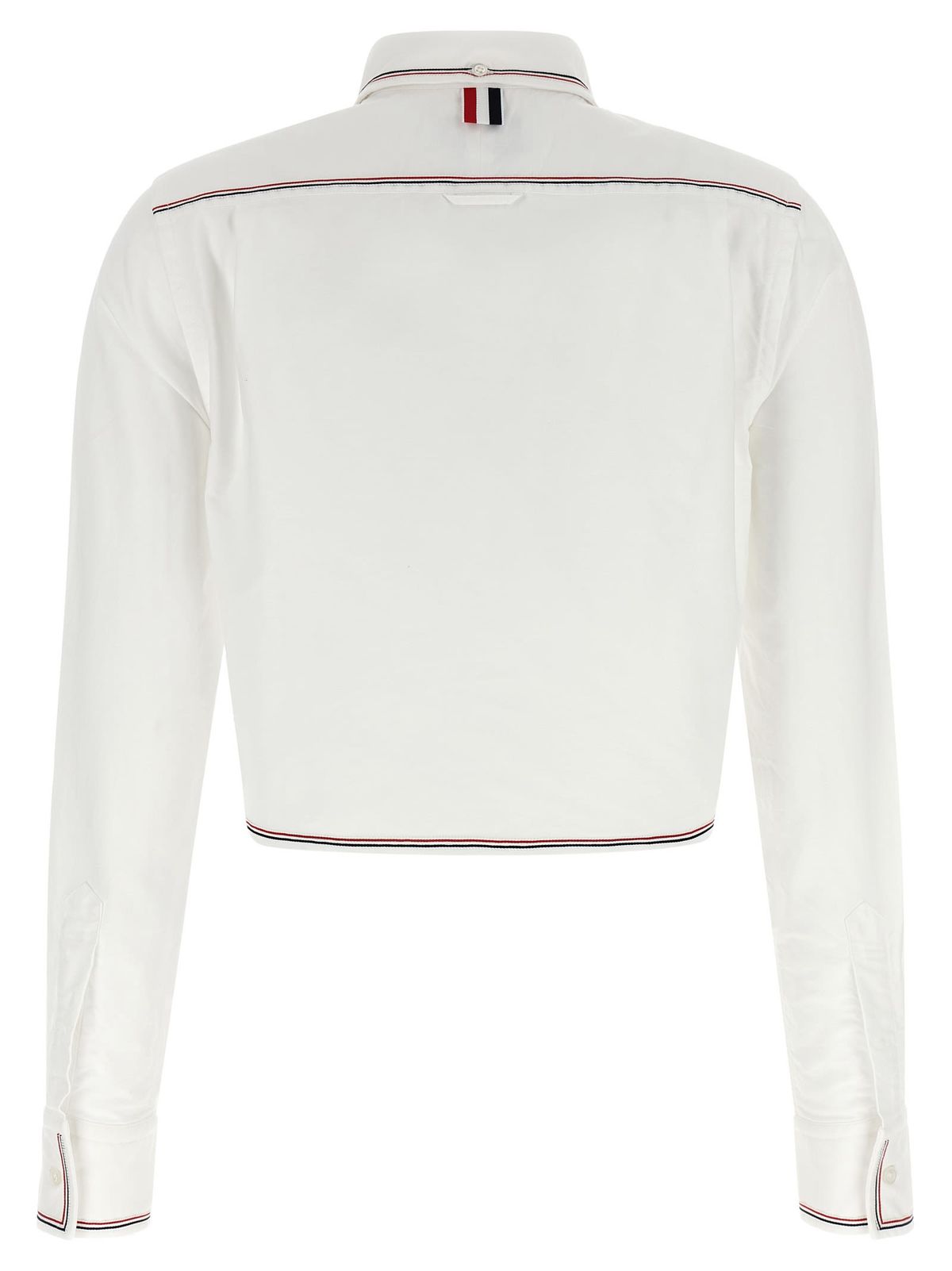 thom browne RWB Crop Tape Shirt - White - Image 2 of 4