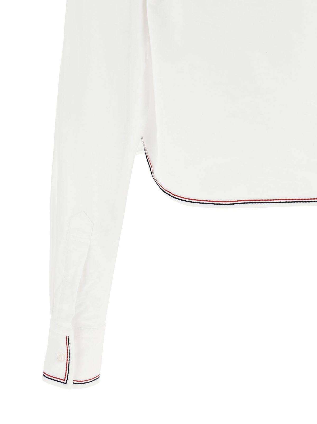 thom browne RWB Crop Tape Shirt - White - Image 4 of 4