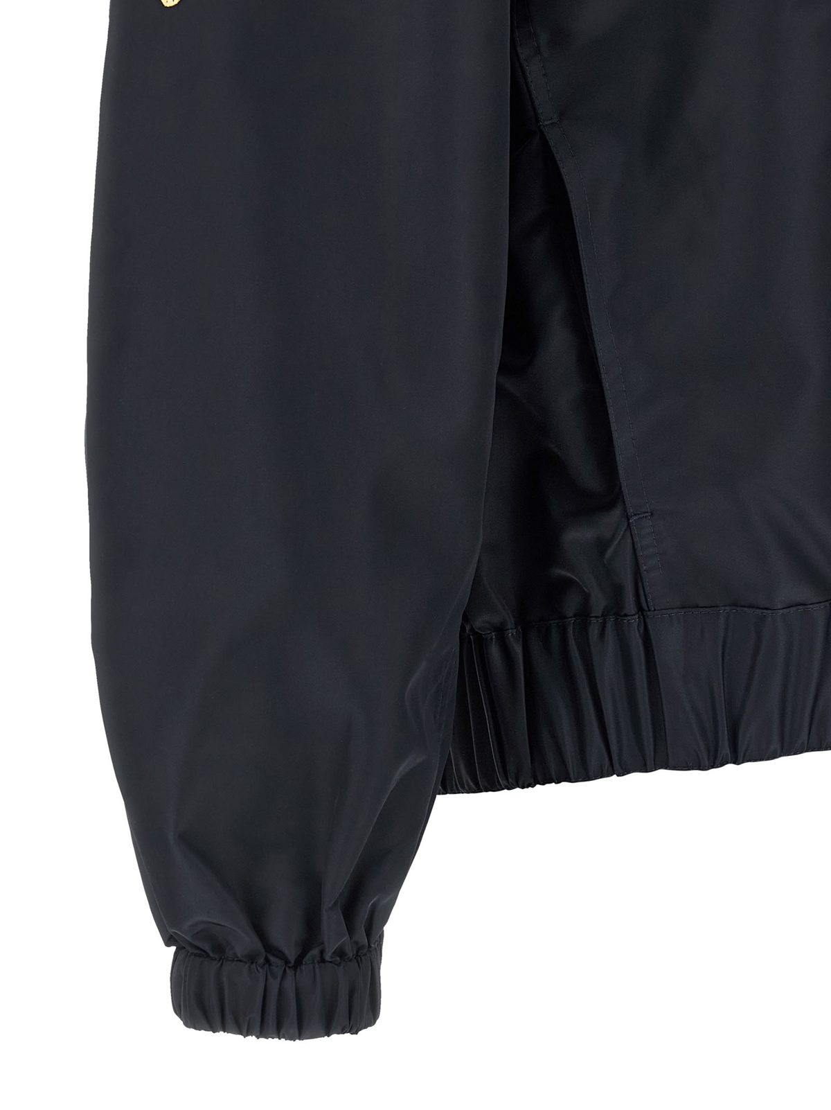 Kenzo Badges Collarless Bomber Jacket - Blue - Image 4 of 5