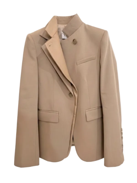 Blazer Oversize Marron Caramel Paris Georgia - Taille S - Neuf Avec étiquettes - Ceinture Incluse